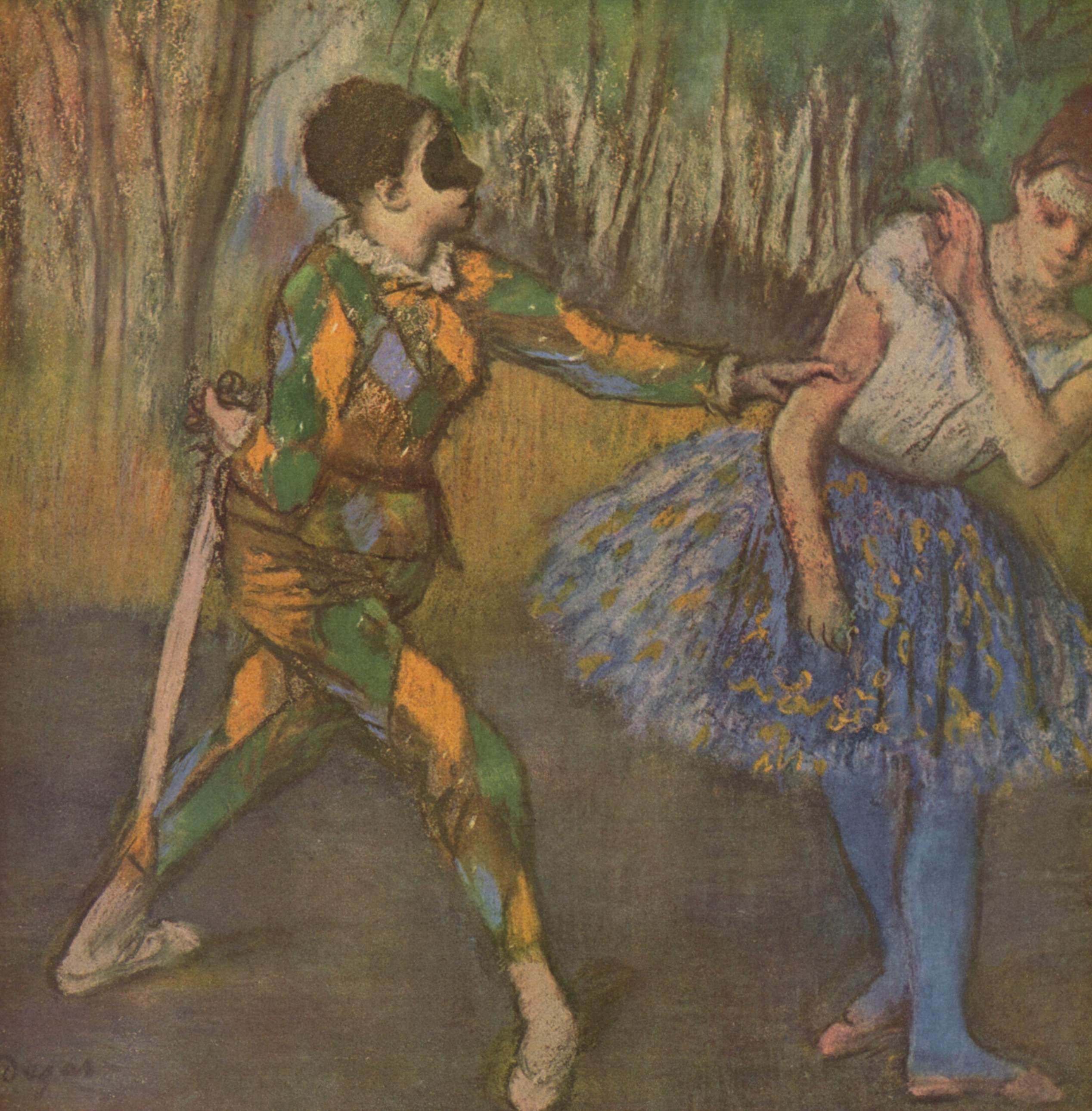 Harlequin and Colombina 1886